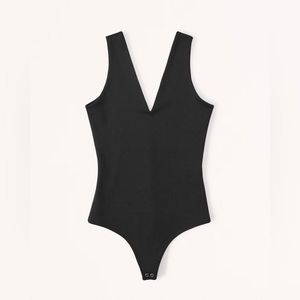 Abercrombie & fitch seamless black bodysuit